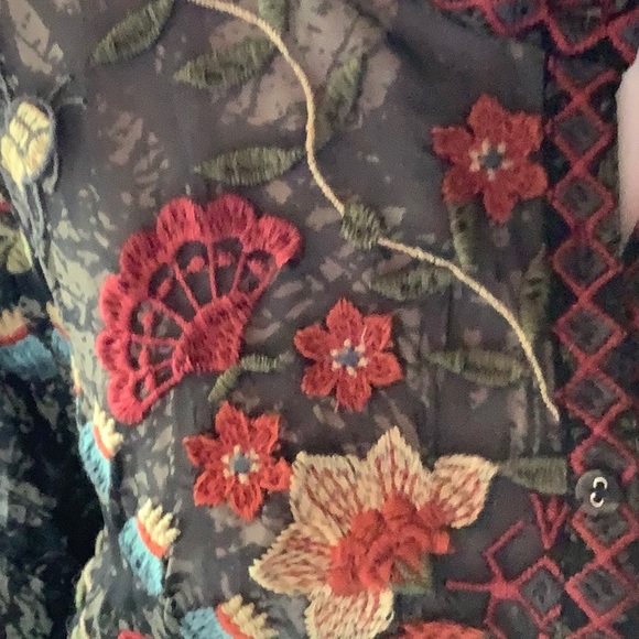 NWT Johnny Was Silk Kona Blouse Top - Picture 3 of 9